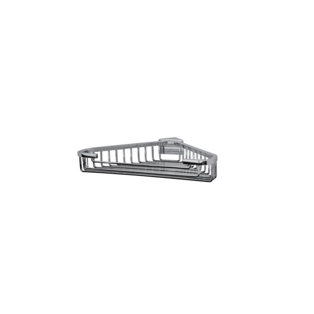 Essentials Chrome Detachable Corner Basket-Medium Square Rungs