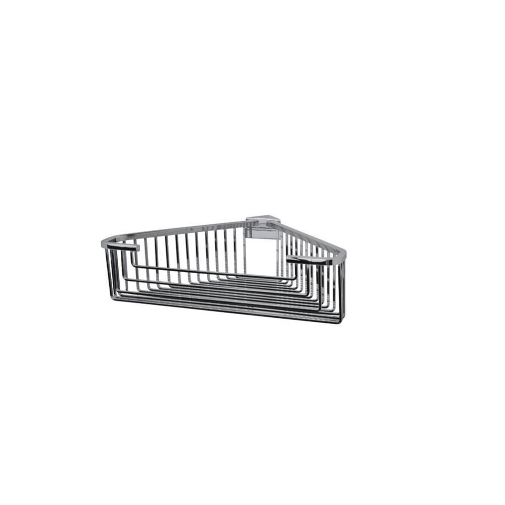 Essentials Chrome Detachable Corner Basket-Large Square Rungs