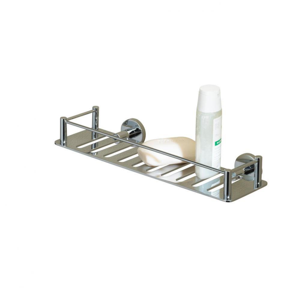 Essentials Chrome Rectangular Shower Shelf 11 3/4'' X 2 1/2''