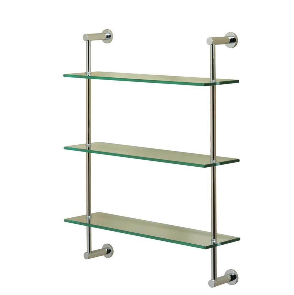 Porto/Essentials Chrome Three Tier Shelf (25 1/2'' X 20'' X 5 3/4'')