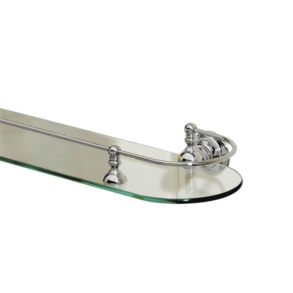 Kingston Chrome Glass Shelf W/Gallery Rail 19-3/4''