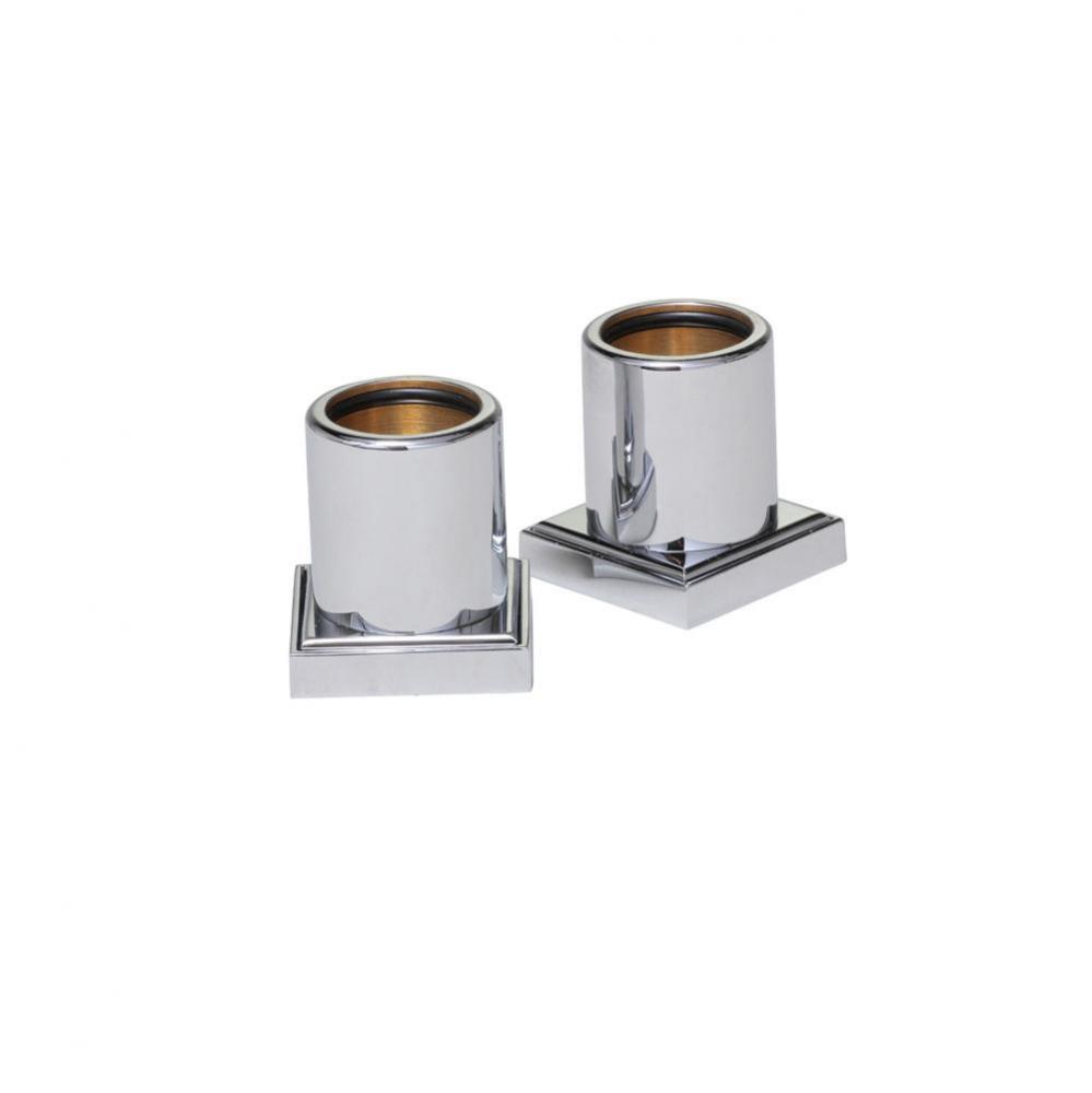 Cubis-Plus Shower Rod Brackets (Pair) Chrome