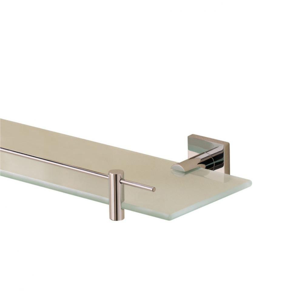 Braga Chrome Glass Shelf 23 5/8''