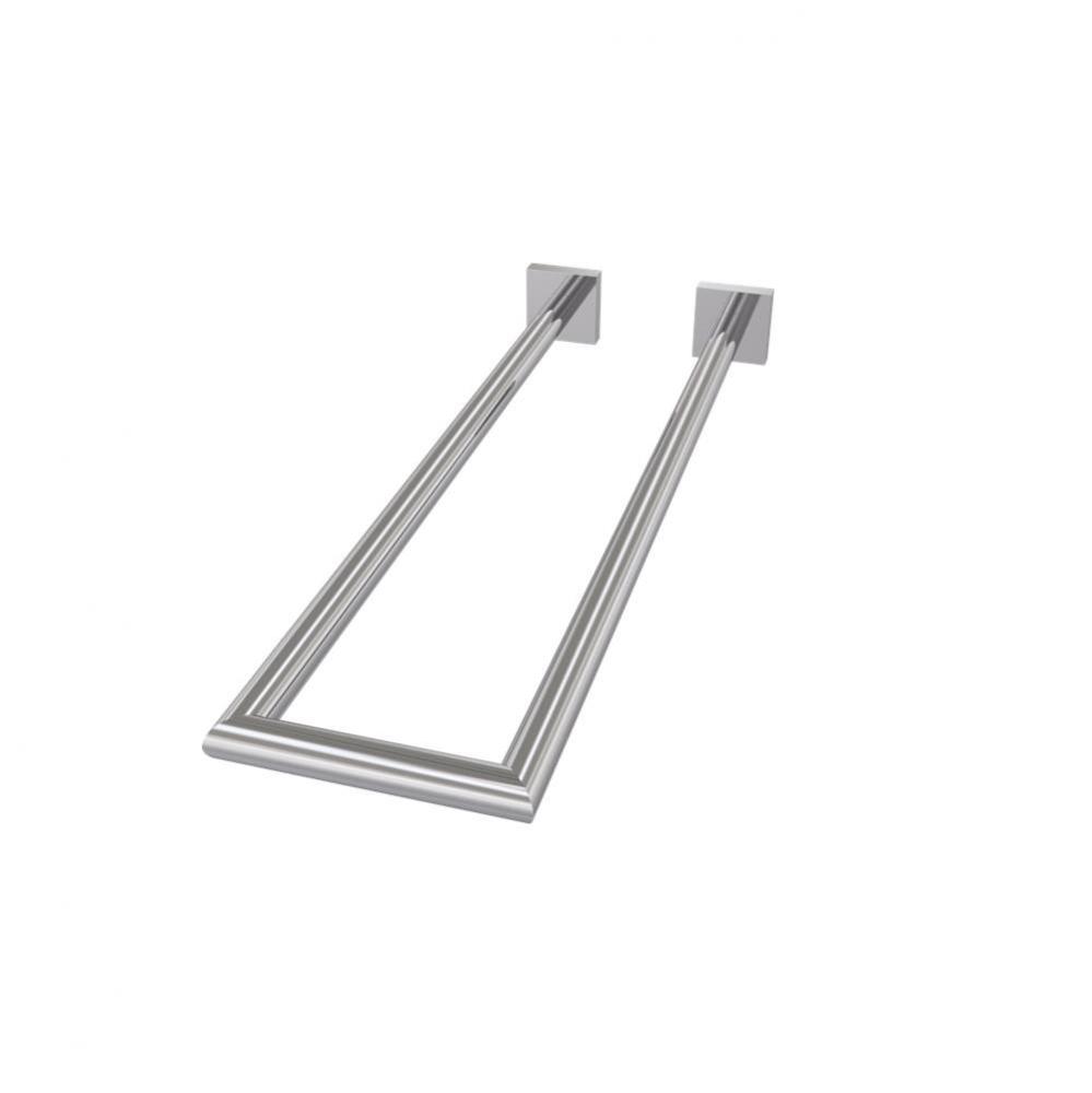 Braga Chrome Finish Double Perpendicular Towel Rail