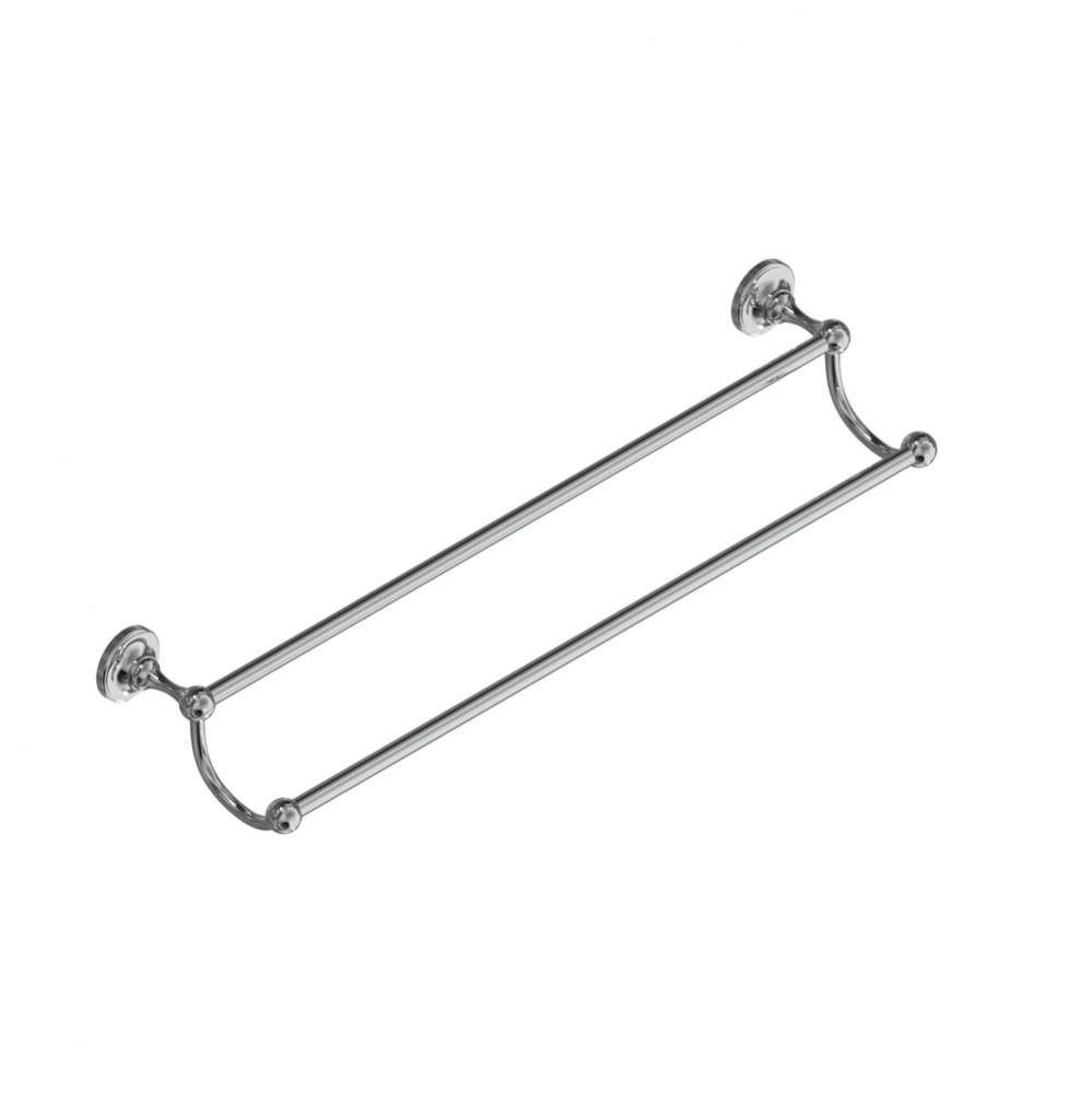 Olympia Chrome Double Towel Rail, 24''