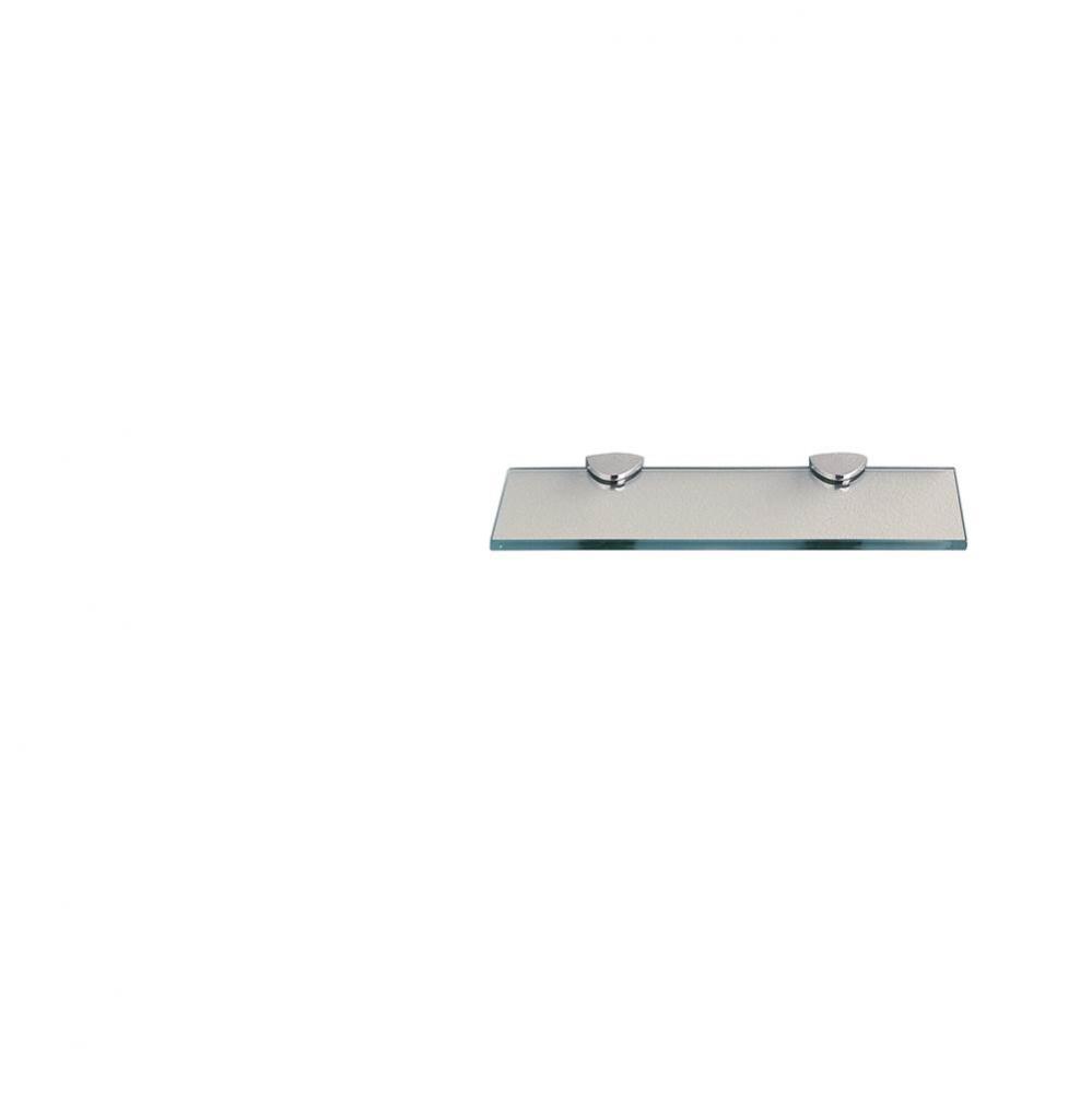 Classic Chrome Glass Shelf, 12''