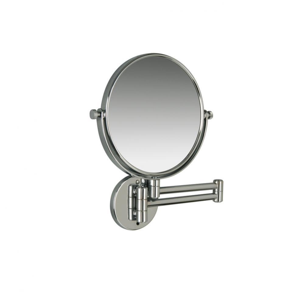 Contemporary Chrome Wall Mounted Mirror 3X