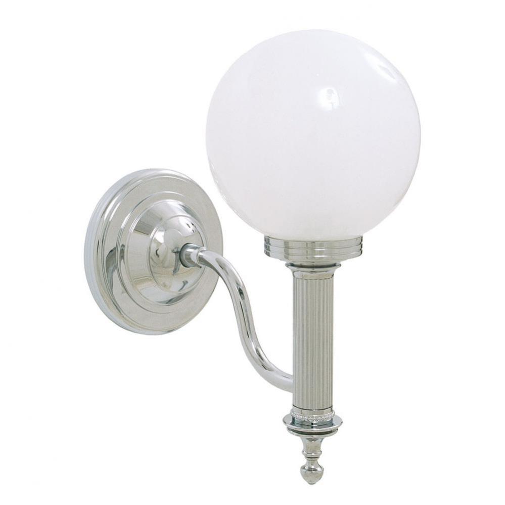 Ibis Bathroom Wall Light Chrome Finish With Glass Ball Shade