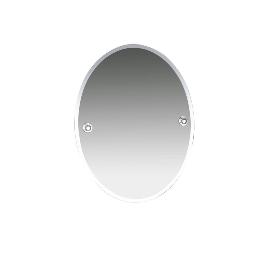 Oslo Chrome Beveled Wall Mirror 15 3/4'' W X 19 7/8'' H