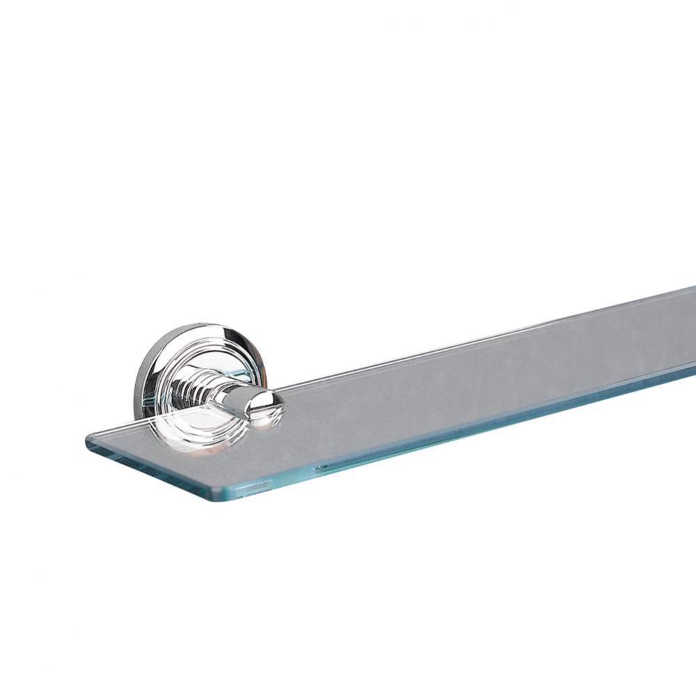 Oslo Chrome Clear Glass Shelf 19 3/4'' X 5'' X 2 1/4''