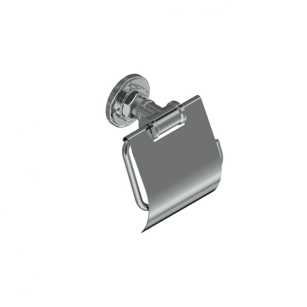 Industrial Chrome Toilet Paper Holder With Lid