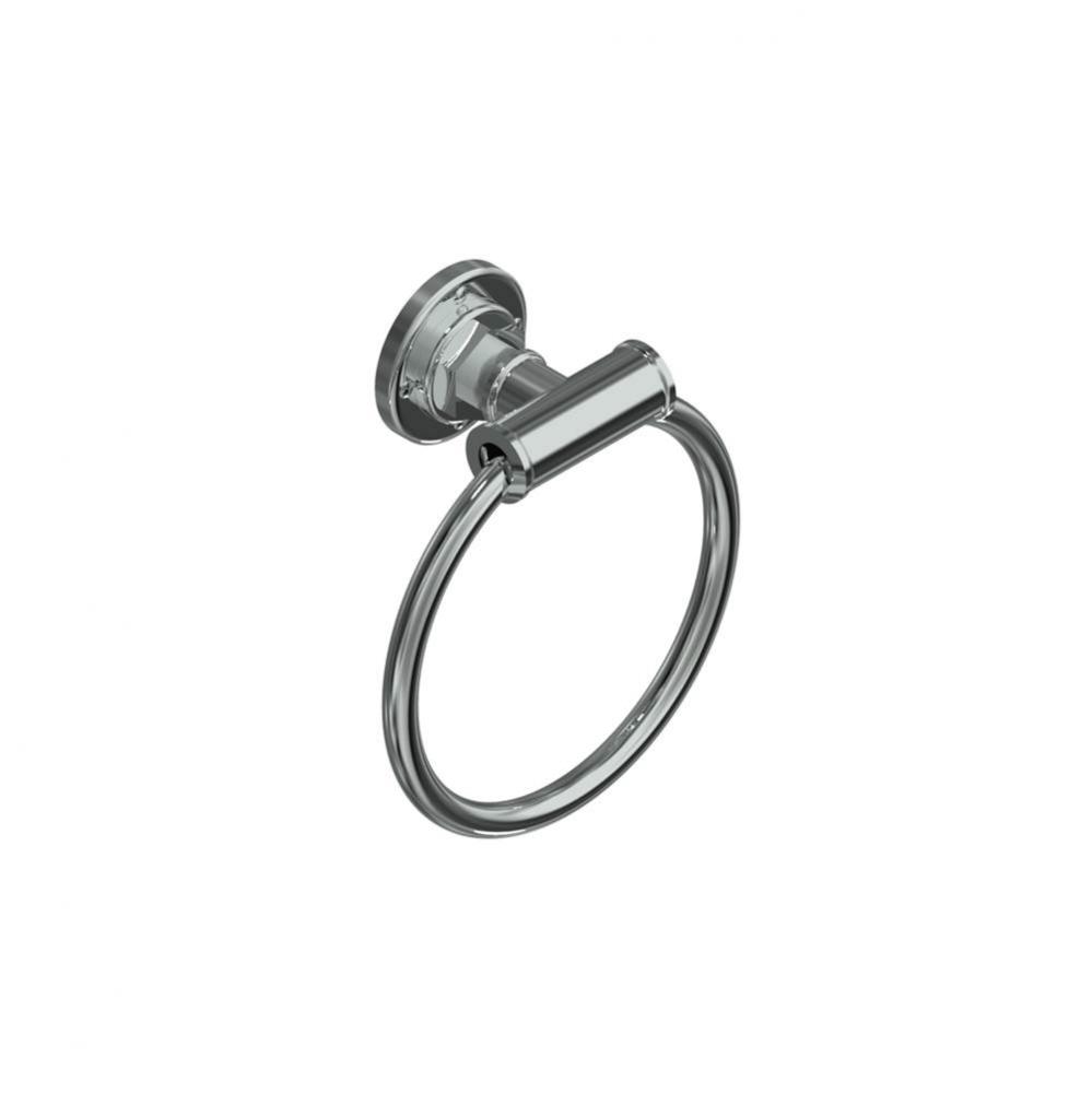 Industrial Chrome Towel Ring