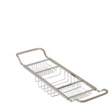 Valsan 53413CR - Essentials Chrome Contemporary Style, Adjustable Bathtub Rack