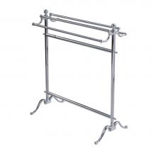 Valsan 53515CR - Essentials Chrome F/S Floor Double Towel Holder