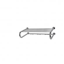 Valsan 57204CR - Essentials Chrome Towel Rack With Hooks