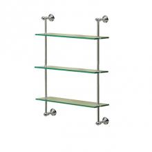 Valsan 66309CR - Kingston Chrome Three Tier Shelf