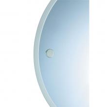Valsan 675011CR - Porto Chrome Round Mirror With Fixing Caps, (18 3/4'')
