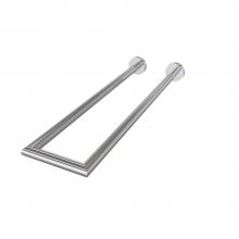 Valsan 67577CR - Porto Chrome Double Perpendicular Towel Bar - 14''