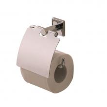 Valsan 67620CR - Braga Chrome Finish Toilet Roll Holder With Lid