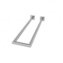 Valsan 67677CR - Braga Chrome Finish Double Perpendicular Towel Rail