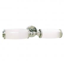 Valsan 30951CR - Astoria Bathroom Double Wall Light Chrome Finish With Glass Tube Shades