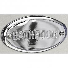 Valsan M723CR - Classic Chrome Bathroom Sign