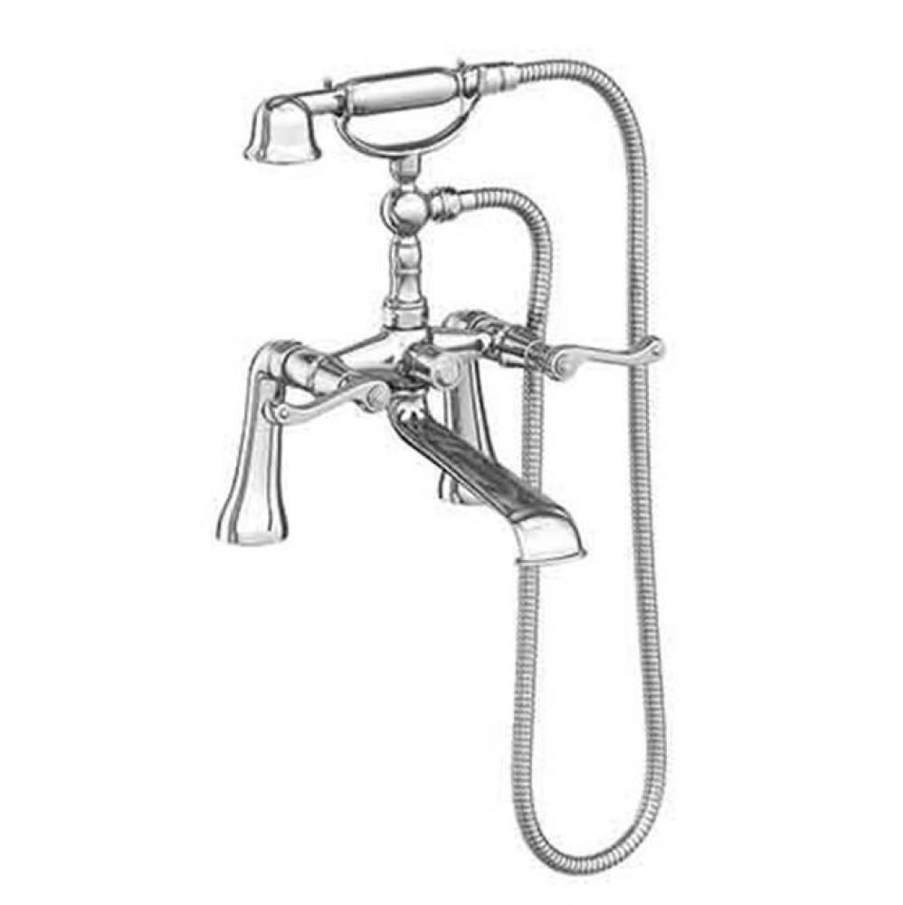 Amisa Exposed Tub & Hand Shower Set - Deck Mount