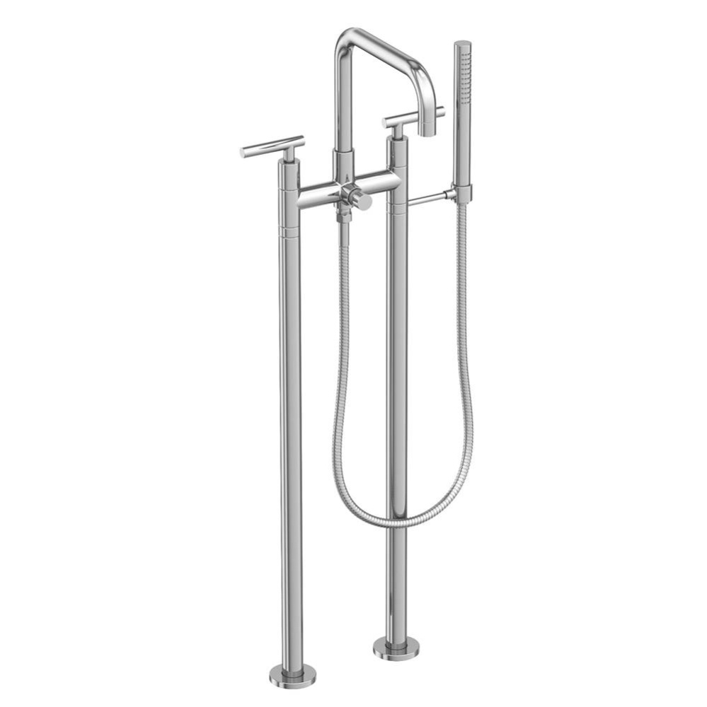East Square® Exposed Tub & Hand Shower Set w/Risers