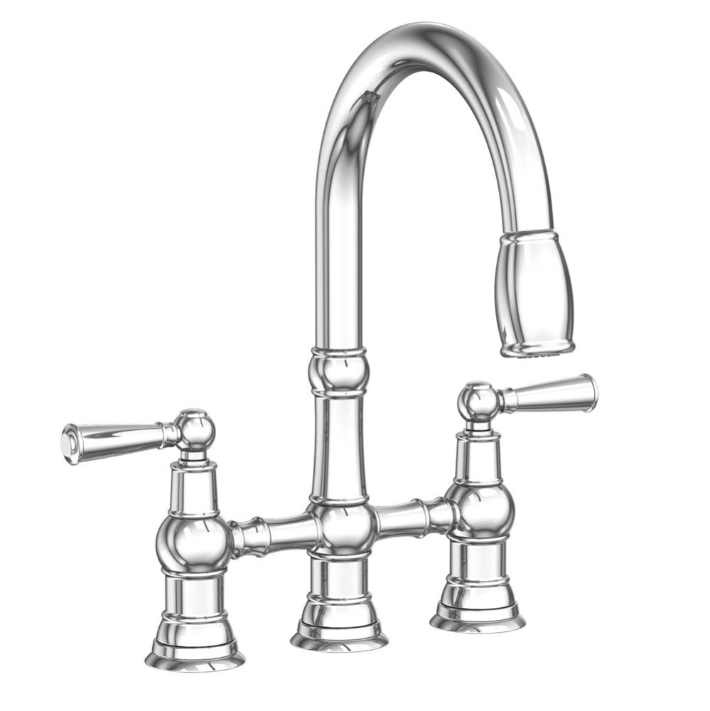 Jacobean Kitchen Bridge Pull-Down Faucet