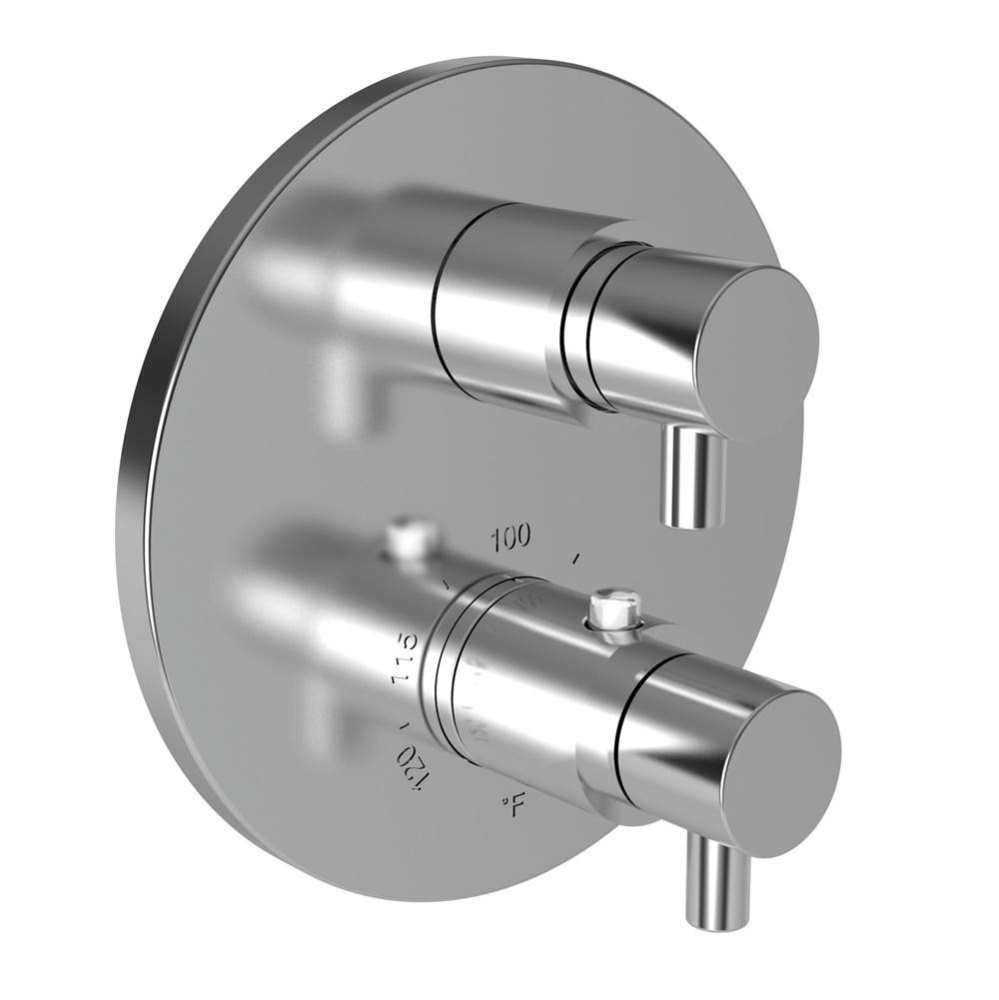 East Linear® 1/2'' Round Thermostatic Trim Plate with Handle