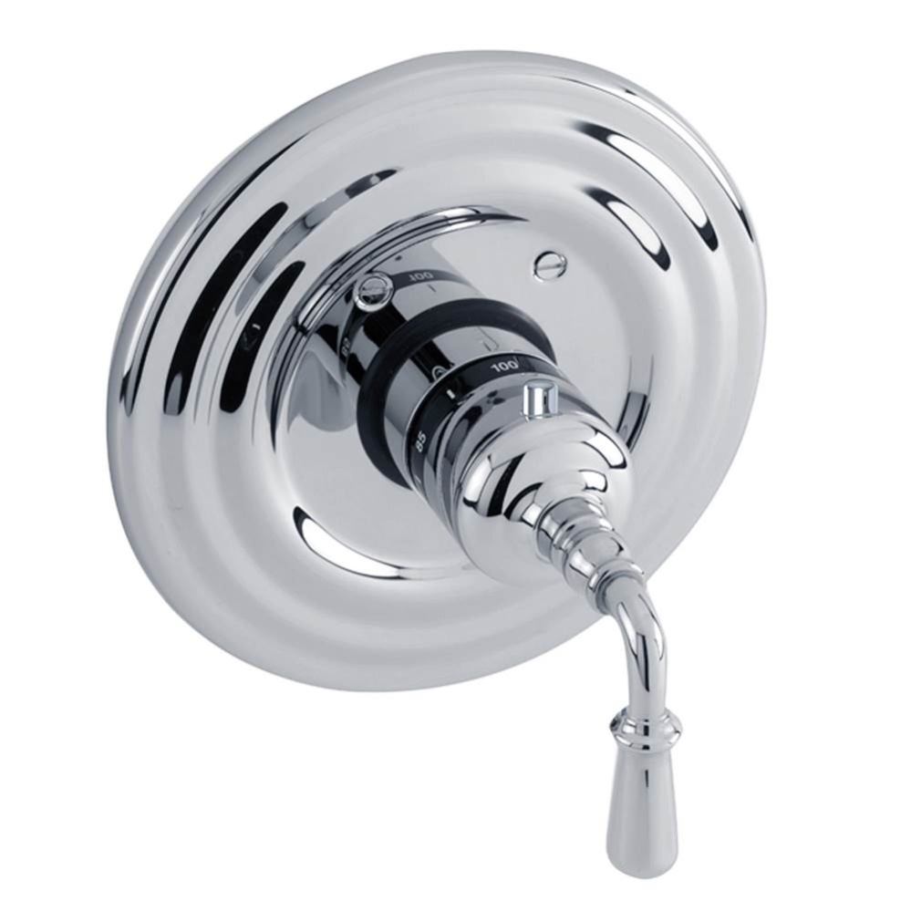 Bevelle 3/4'' Round Thermostatic Trim Plate with Handle