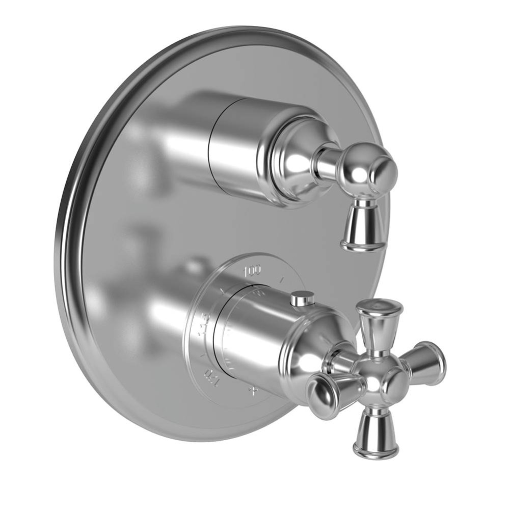 Aylesbury 1/2'' Round Thermostatic Trim Plate with Handle