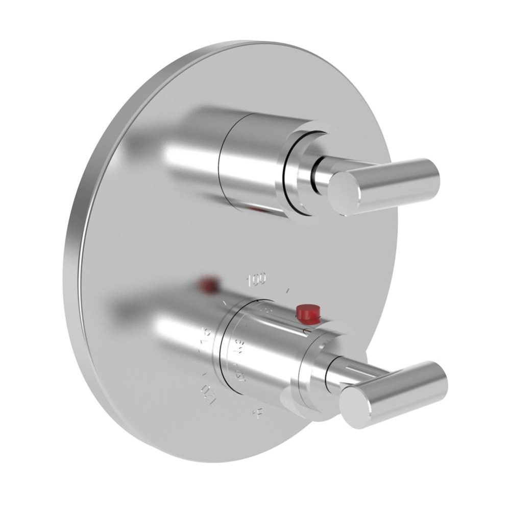 Pavani 1/2'' Round Thermostatic Trim Plate with Handle