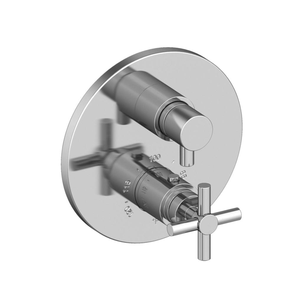 East Linear® 1/2'' Round Thermostatic Trim Plate with Handle
