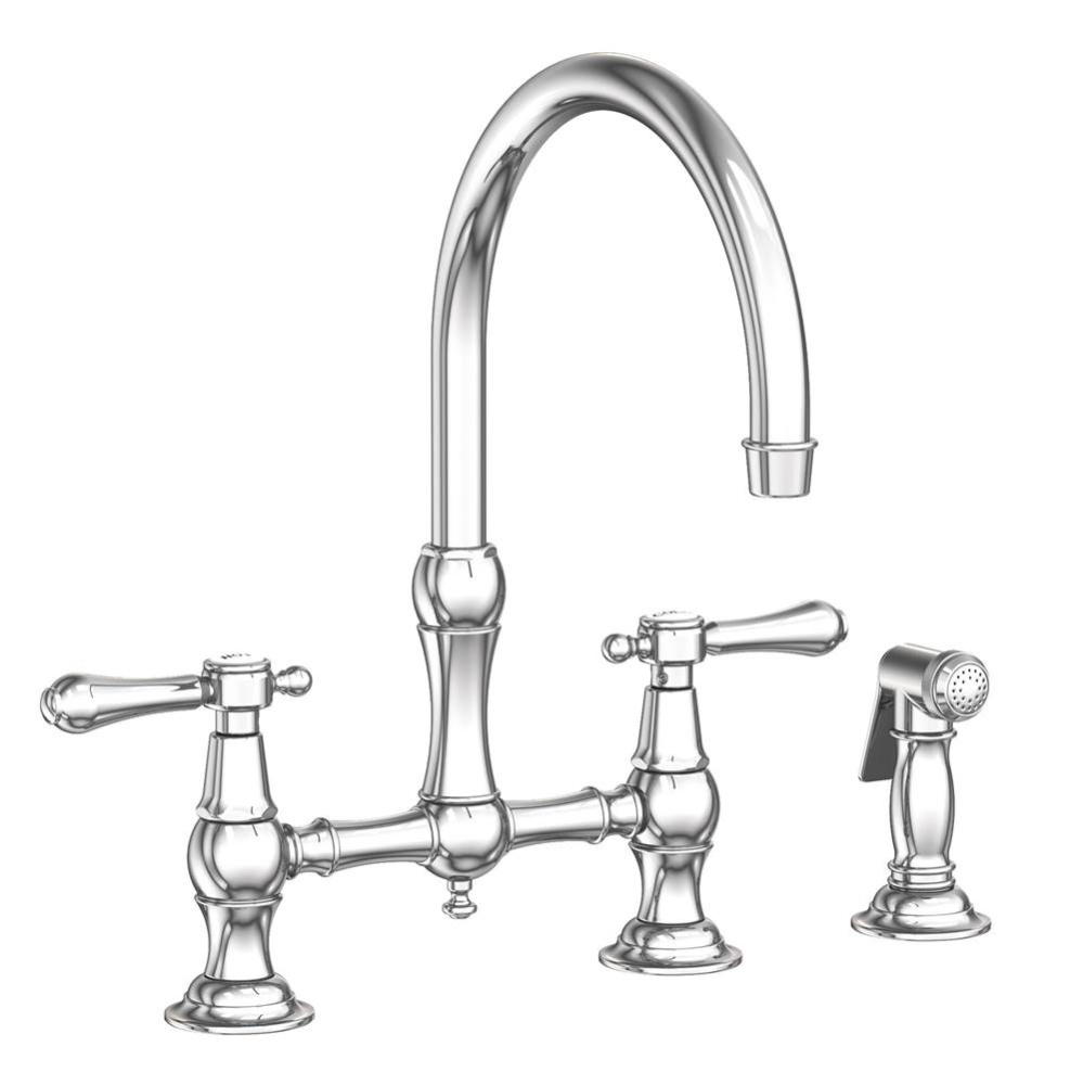 Chesterfield® Kitchen Bridge Faucet with Side Spray