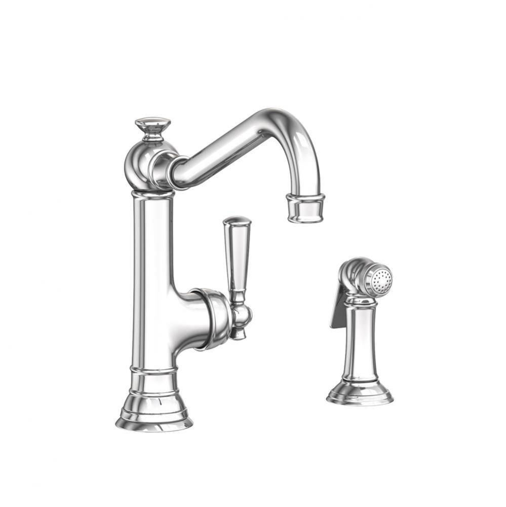 Jacobean Single Handle Kitchen Faucet with Side Spray