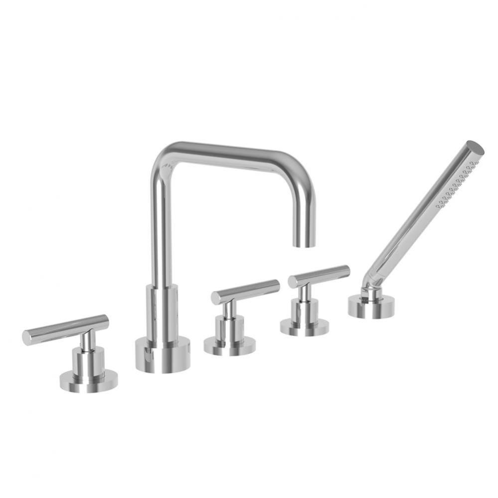 East Square Roman Tub Faucet with Hand Shower