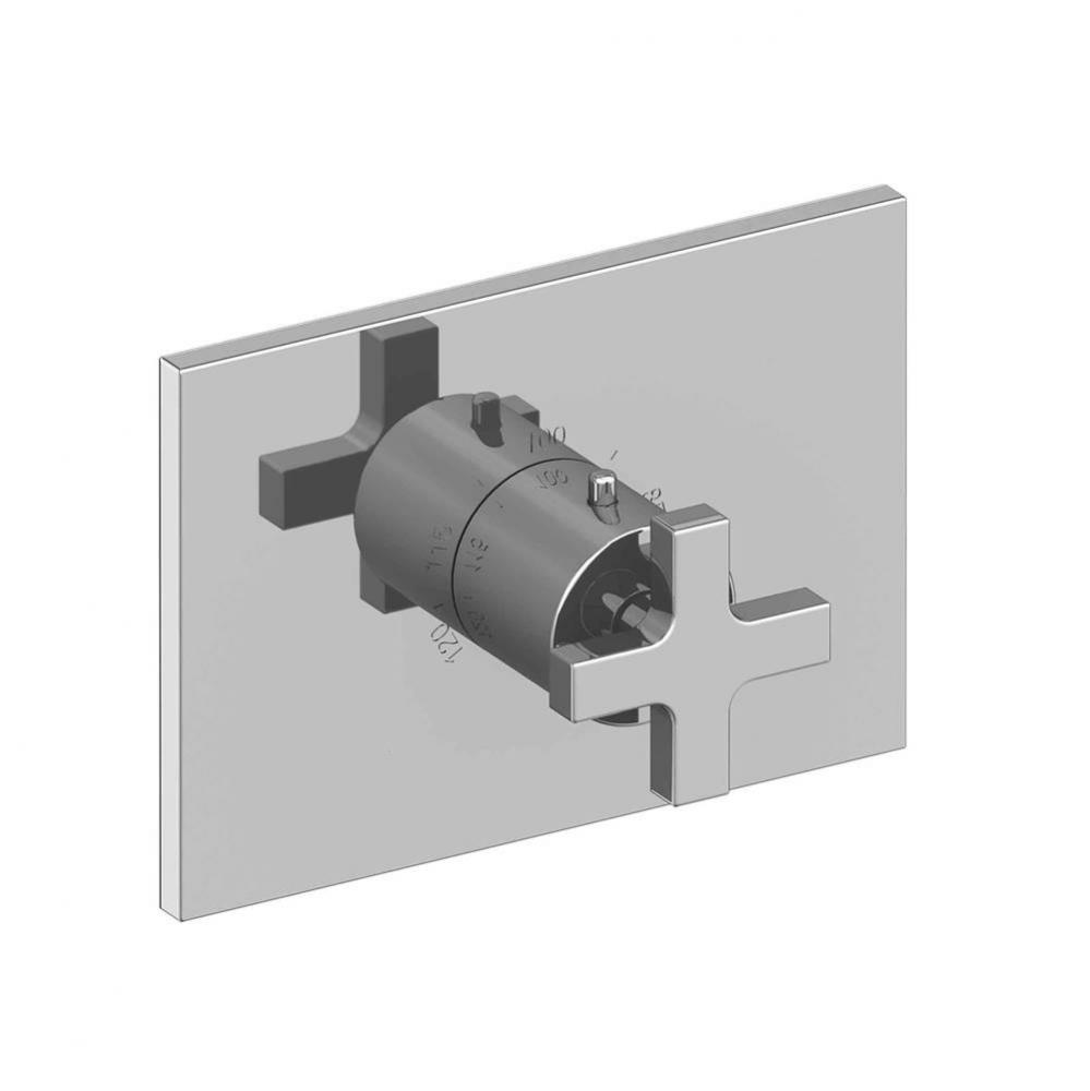 Secant 3/4'' Rectangular Thermostatic Trim Plate with Handle