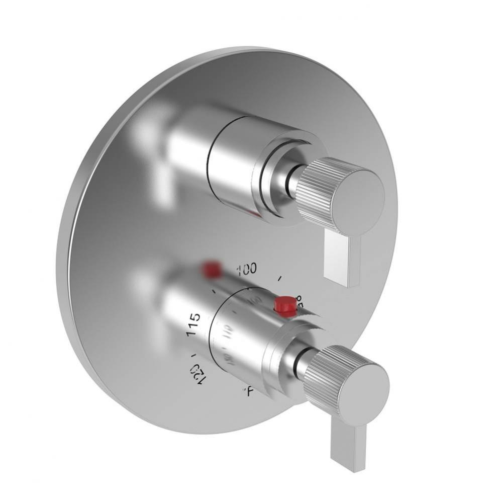 Pardees 1/2'' Round Thermostatic Trim Plate with Handle