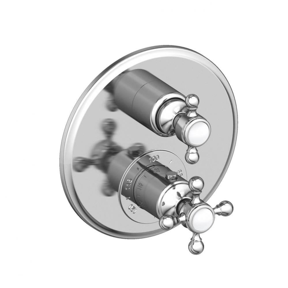 Astor 1/2'' Round Thermostatic Trim Plate with Handle