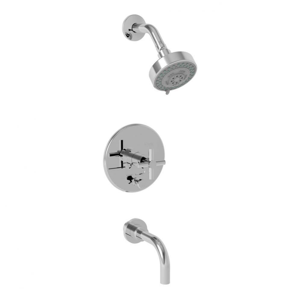 East Linear Balanced Pressure Tub & Shower Trim Set