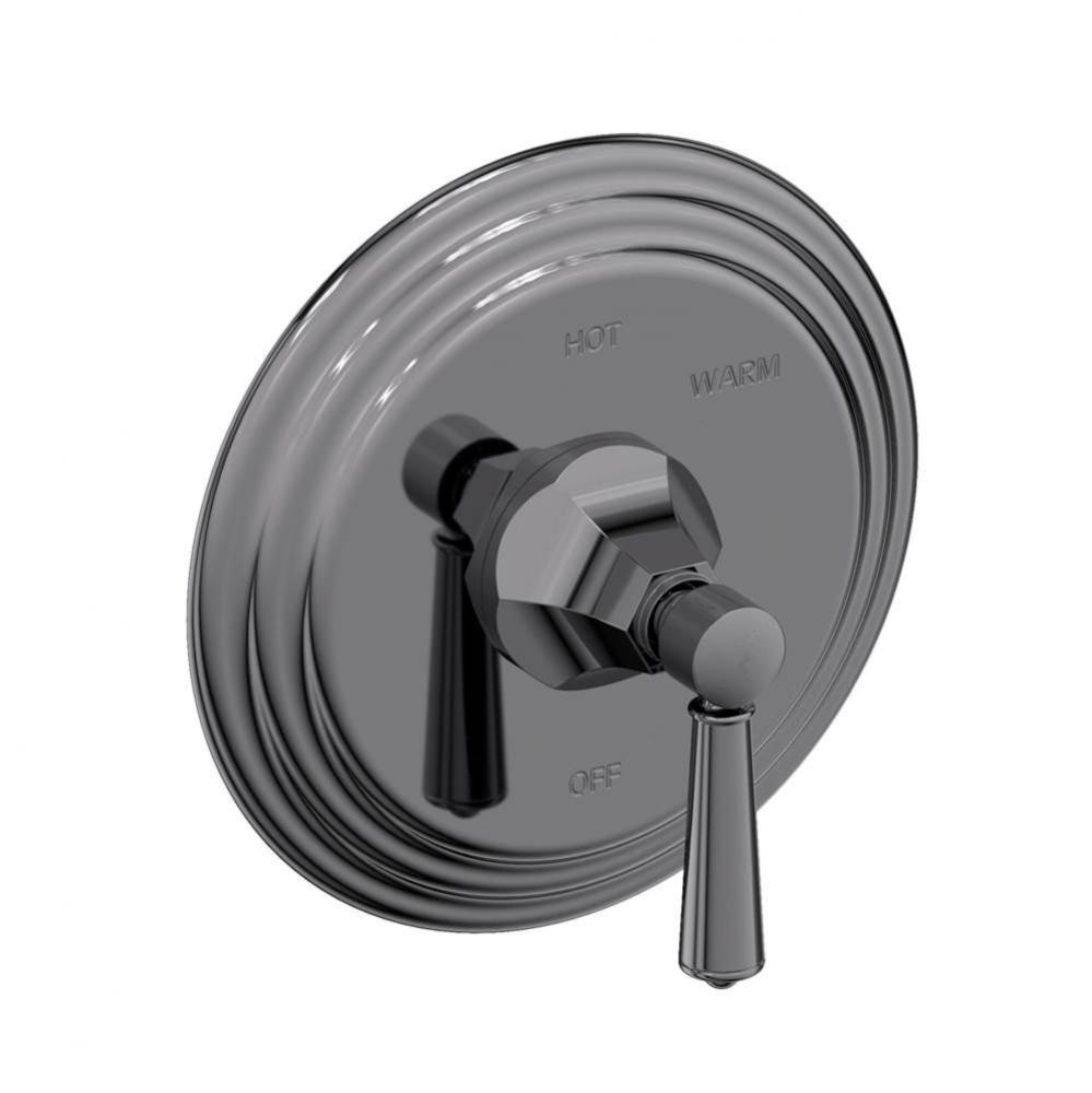 Metropole Balanced Pressure Shower Trim Plate with Handle. Less showerhead, arm and flange.
