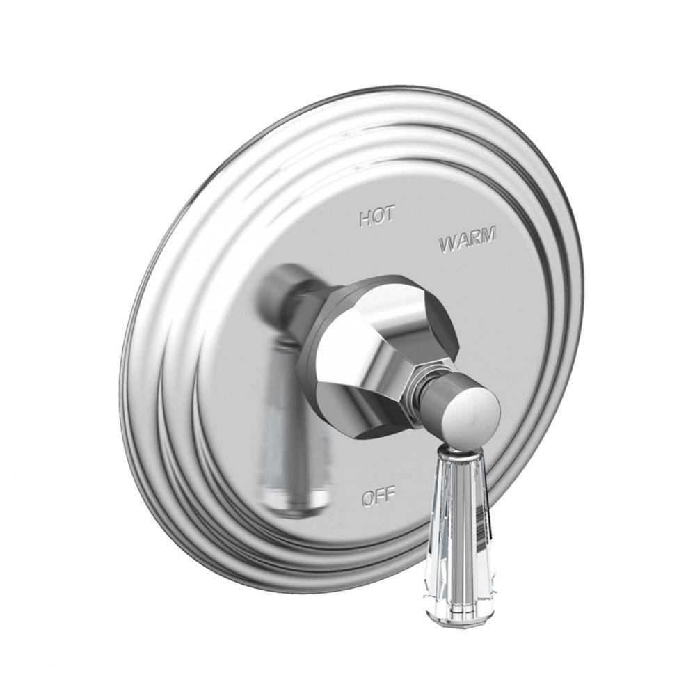 Metropole Balanced Pressure Shower Trim Plate with Handle. Less showerhead, arm and flange.