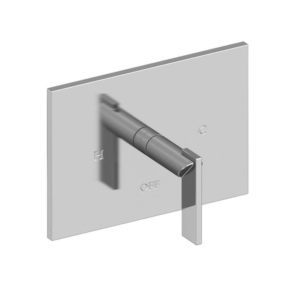 Metro Balanced Pressure Shower Trim Plate with Handle. Less showerhead, arm and flange.