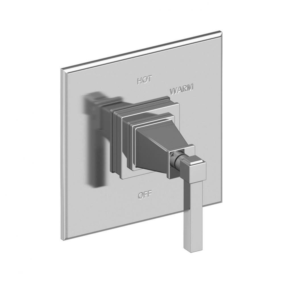 Malvina Balanced Pressure Shower Trim Plate with Handle. Less showerhead, arm and flange.