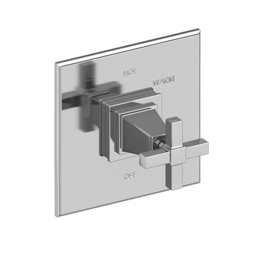 Malvina Balanced Pressure Shower Trim Plate with Handle. Less showerhead, arm and flange.