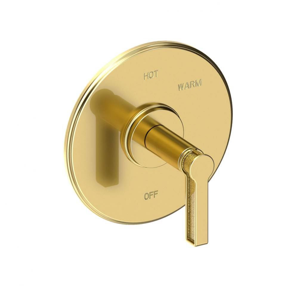 Balanced Pressure Shower Trim Plate with Handle. Less showerhead, arm and flange.