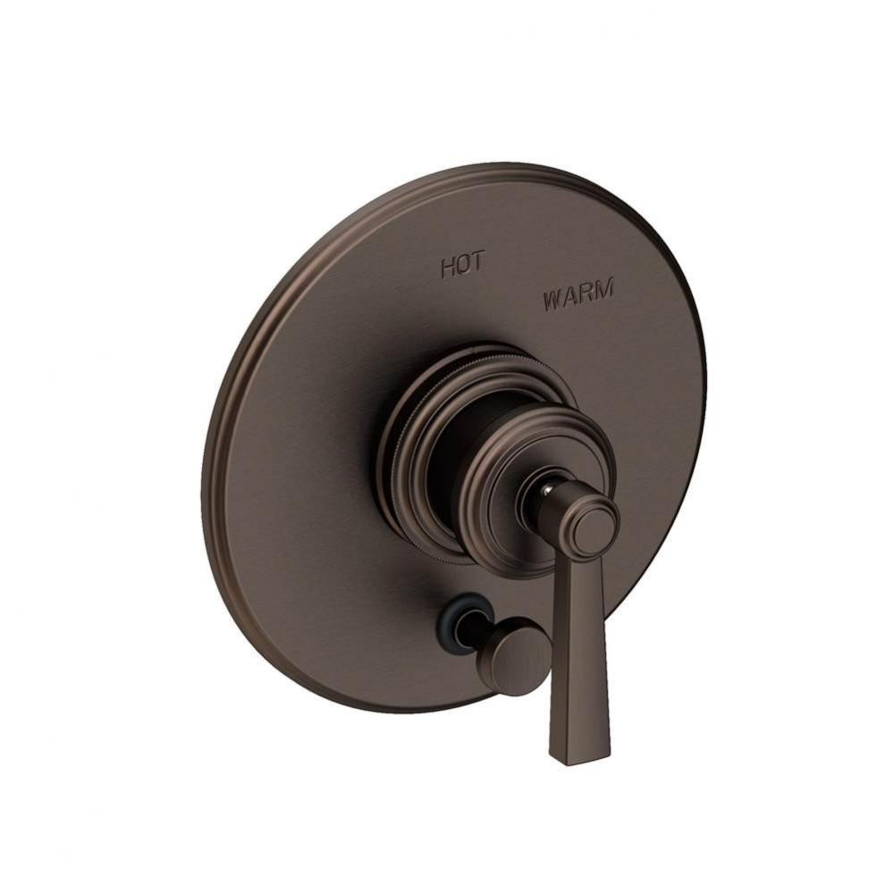 Miro Balanced Pressure Tub & Shower Diverter Plate with Handle