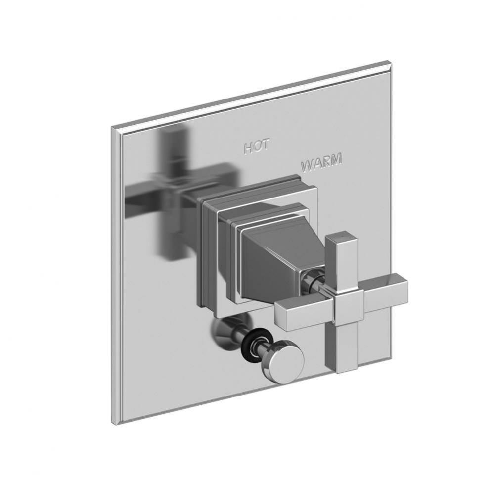 Malvina Balanced Pressure Tub & Shower Diverter Plate with Handle