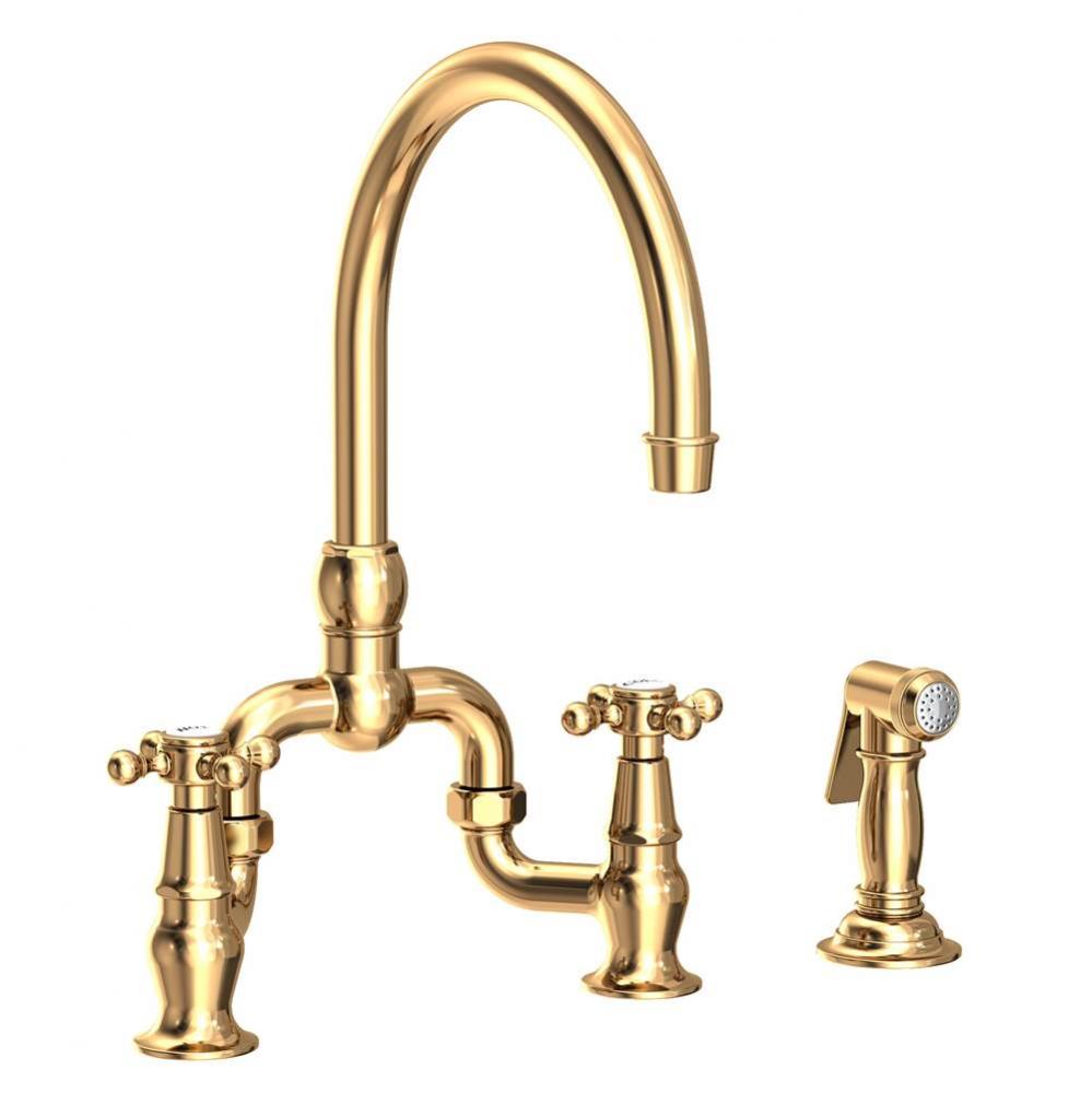 Kitchen Bridge Faucet with Side Spray